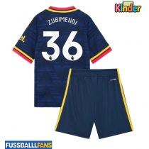 Arsenal Martin Zubimendi #36 Auswärts Trikotsatz Kinder 2026-27 Kurzarm (+ Kurze Hosen)